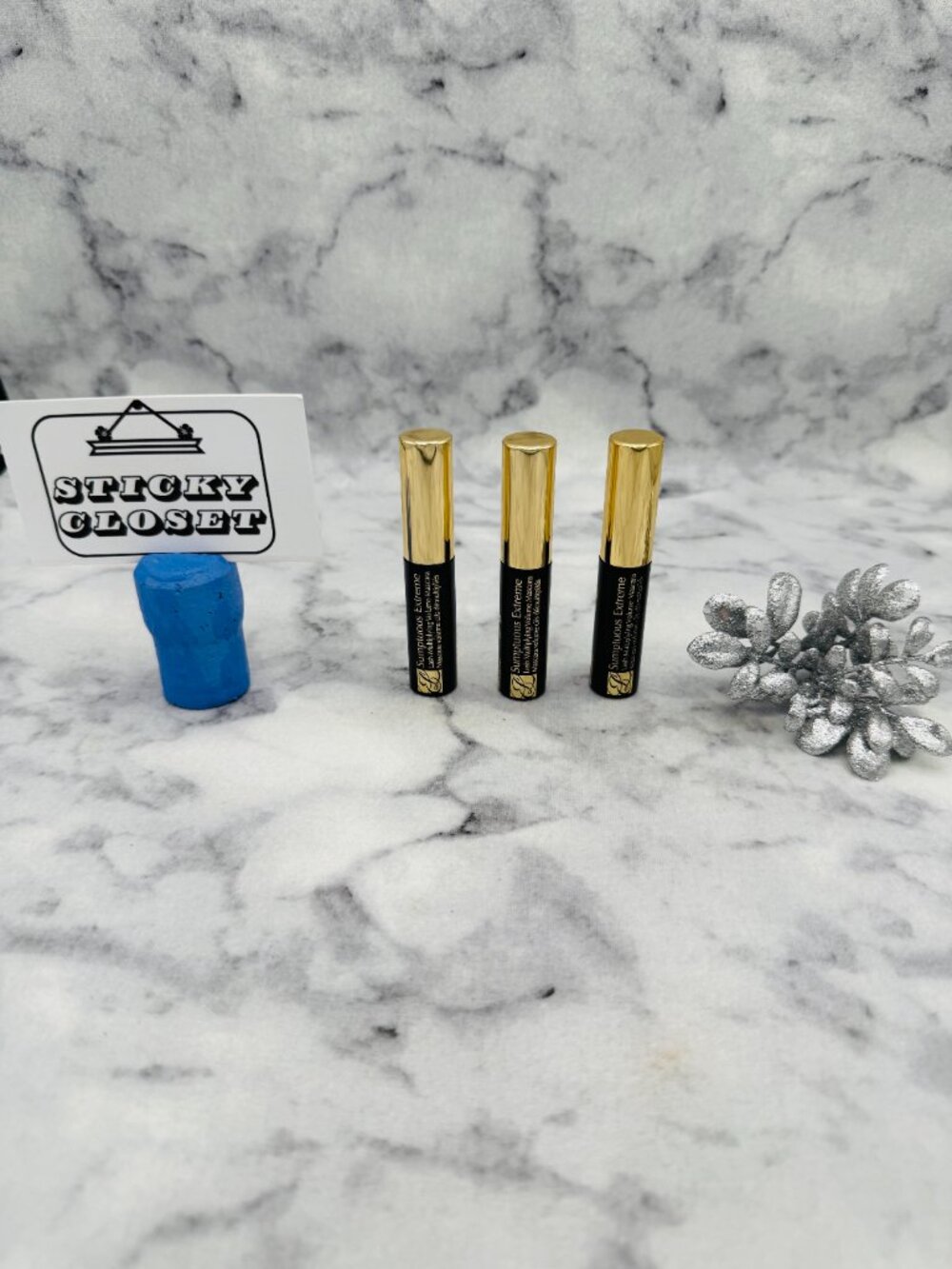 Estee Lauder Beauty Gift Set-Sumptuous Extreme Mascara,01 Black,3xTravel-3pc-NEW